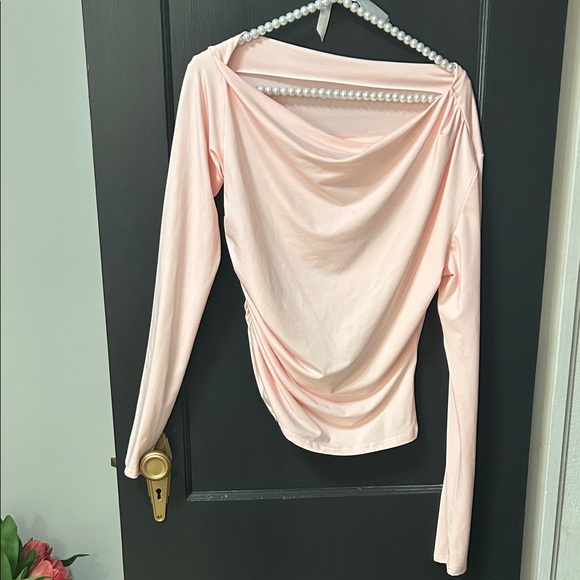 Tops - Elegant Pink Long Sleeve Women's Top